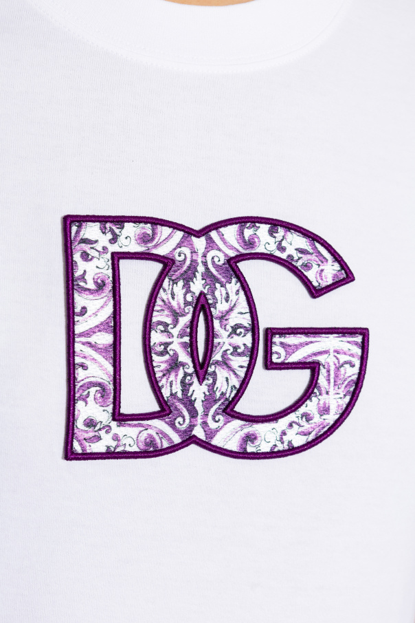 DOLCE & GABBANA Cotton T-Shirt DG Loves London Heart Black
